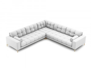 Coltar 6 locuri Bali tapitat/picioare gold – L256 x l256 x h75 - Img 8