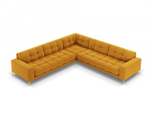 Coltar 6 locuri Bali velvet/picioare gold – L256 x l256 x h75 - Img 12