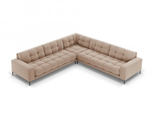 Coltar 6 locuri Bali velvet/picioare negre – L256 x l256 x h75 - Img 5