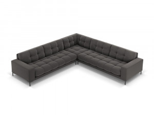 Coltar 6 locuri Bali velvet/picioare negre – L256 x l256 x h75 - Img 15