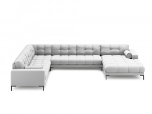 Coltar 7 locuri Bali U tapitat/picioare negre – L327 x l256 x h75 - Img 11