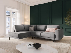 Coltar extensibil 5 locuri Caro catifea L247 cm - Img 11