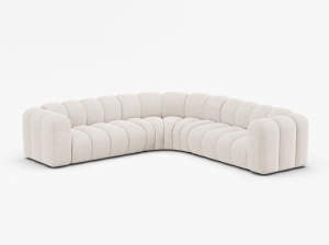 Coltar Lupine 5 locuri chenille Eden L280 cm - Img 2