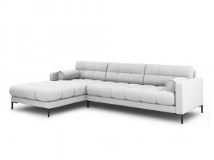 Coltar tapitat Bali 5 locuri stofa/picioare negre – L293 x l185 x h75 - Img 9