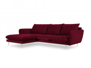 Coltar tapitat Vienna 5 locuri velvet/picioare gold – L255 x l170 x h95 - Img 10