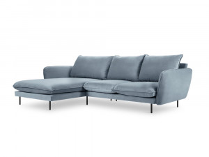 Coltar tapitat Vienna 5 locuri velvet/picioare negre – L255 x l170 x h95 - Img 15