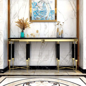 Consola Monaco negru/gold – H85 cm - Img 7