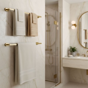 Cuier de baie Til 101 Brush Gold - Img 3