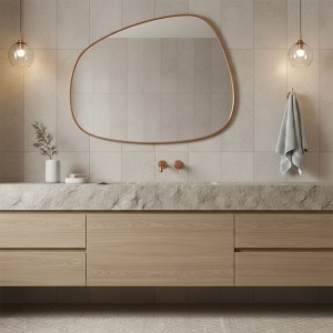 Cuier de baie Tomi 5805 Brush Copper - Img 3