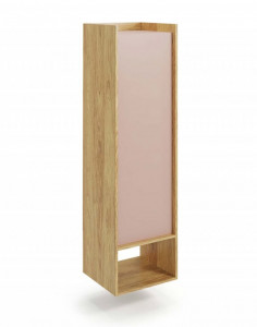 Dulap modular Mobius 1D natur/roz – H179 cm