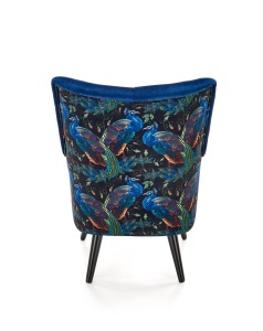 Fotoliu Pagoni velvet bleumarin - H95 cm - Img 15