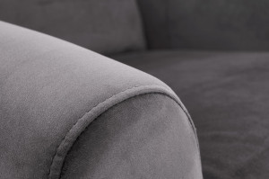 Fotoliu recliner Agustin 2 velvet gri H107 cm - Img 5