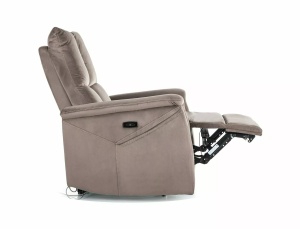 Fotoliu recliner cu functie de masaj Neptun M velvet cappuccino Blu38 - Img 5