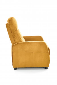 Fotoliu recliner Felipe 2 velvet mustariu H103 cm - Img 6