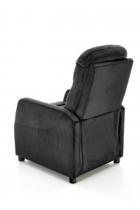 Fotoliu recliner Felipe 2 velvet negru H103 cm - Img 6