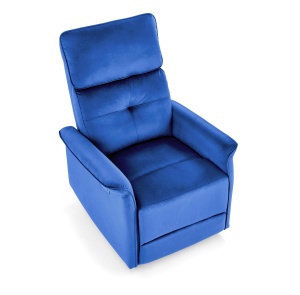 Fotoliu recliner Semir velvet bleumarin H108 cm - Img 2