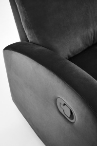 Fotoliu recliner Wonder negru H98 cm - Img 12