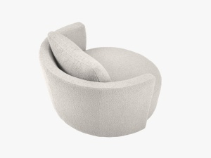 Fotoliu rotativ Bliss boucle L112 cm - Img 5