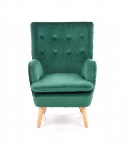 Fotoliu tapitat Ravel Velvet verde – H100 cm - Img 5