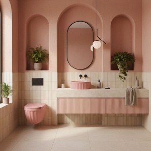 Lavoar pe blat DUO Sweet Pink Matt - Img 3