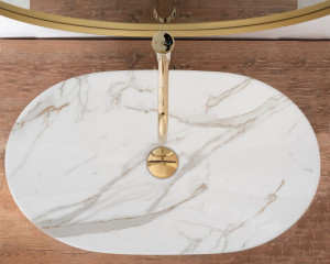Lavoar Royal Aiax Marmura ceramica sanitara - 62,5 cm - Img 4
