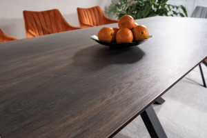 Masa extensibila Columbus Ceramic maro LEGNO/negru L160-240 cm - Img 5