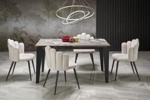 Masa extensibila Felix marmura gri/negru L141-201 cm - Img 17