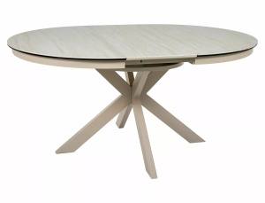 Masa extensibila Porto Ceramic bej mat/cașmir L120-160xl120 cm - Img 4