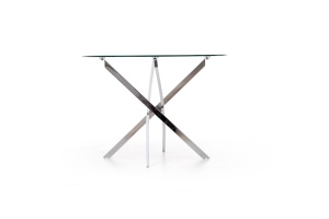 Masa rotunda sticla Raymond transparent/silver ø100/h73 cm - Img 11