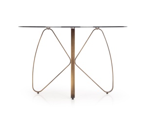 Masa sticla + metal Lungo - d 120 x h 76 cm - Img 7