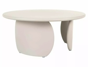 Măsuță de cafea Noemi bej mat ø80/h35 cm