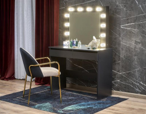 Masuta de toaleta Hollywood negru – H140 cm - Img 1