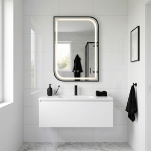 Oglindă LED ZONE 70X50 BLACK - Img 3