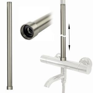 Prelungire coloana duș brush nickel 50cm
