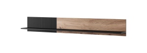 Raft Random P2 stejar wotan/negru - L180 x A20 x h25 cm - Img 3