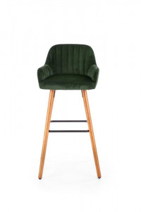 Scaun bar catifea H-93 verde – H 98 cm - Img 9