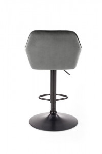 Scaun de bar H-103 velvet gri – H114 cm - Img 2
