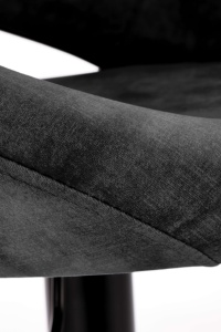 Scaun de bar H102 velvet negru - Img 9
