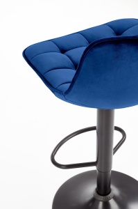 Scaun de bar H95 velvet bleumarin - Img 10