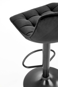 Scaun de bar H95 velvet negru - Img 13