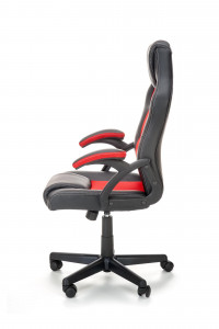 Scaun de birou Berkel negru/rosu H117 cm - Img 4