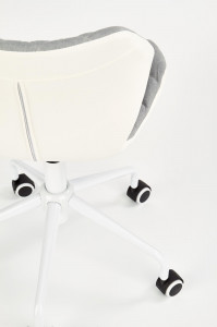Scaun de birou copii Matrix III alb gri - Img 6