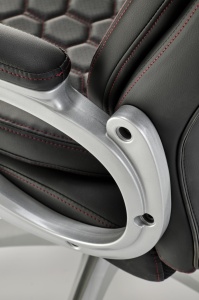 Scaun de birou Thomas piele ecologica negru H122 cm - Img 3