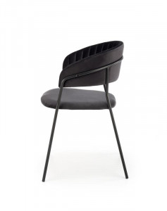 Scaun K426 Velvet Negru – l57 x A54 x H79 cm - Img 3