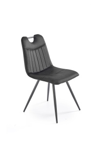 Scaun K521 velvet negru - Img 6