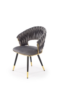 Scaun K551 velvet gri - Img 4