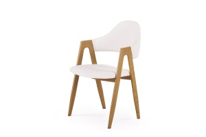 Scaun tapitat K247 alb - H 80 cm - Img 2