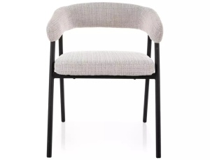 Scaun tapițat Katana 258 gri / negru mat