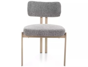 Scaun tapitat Misaki 254 gri / cașmir - H81 cm