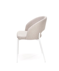 Scaun textil K486 bej-alb - H 77 cm - Img 13